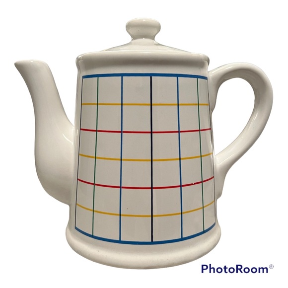 Mt. Clemens Pottery Mardi Gras Collection Tea Pot - Picture 1 of 6